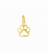 Pendentif Argent Empreinte Chien 9mm Recouverte