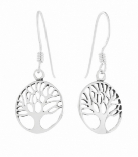 Pendiente Argent Arbre de Vie 12mm. Prix Paire