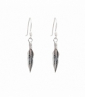 Boucle d'oreille Argent Plume 19mm Prix Paire