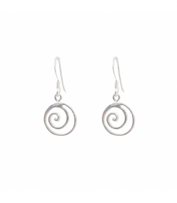 Boucle d'oreille Argent Spirale Ø13mm