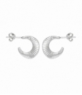 Boucle d'oreille Argent Rainures Prix Paire