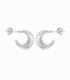 Boucle d'oreille Argent Rainures Prix Paire