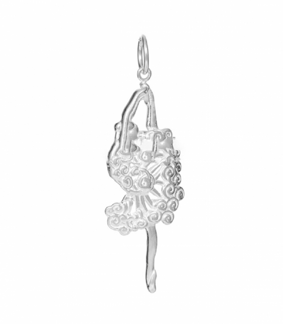 Pendentif Argent Ballerine 38mm