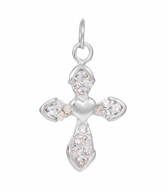 Pendentif Argent Croix Zirconium