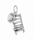 Pendentif Argent Chaise avec Chapeau 20mm