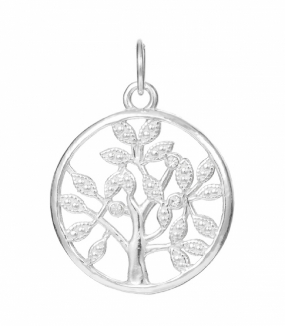 Colgante Plata Arbol Vida Ø23.5mm