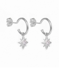 Boucles d'oreilles avec Étoile Zirconiun Prix Paire