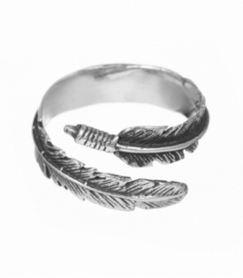 Anillo Plata Pluma