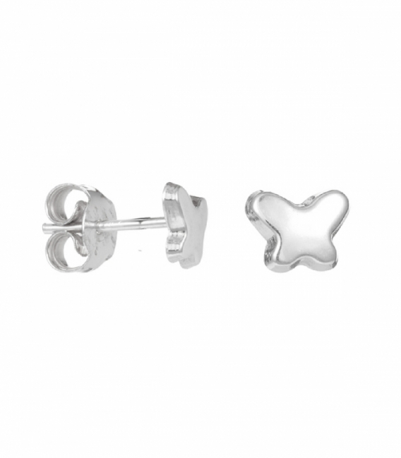 Boucle d'oreille Argent Papillon Filetée Prix Paire