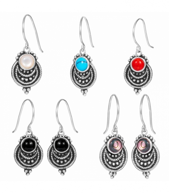 Boucles d'oreilles Argent Pierre Prix Paire