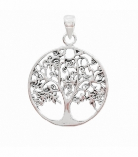 Colgante Plata Arbol de la Vida 28mm