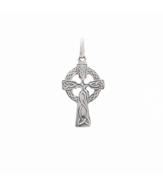 Pendentif Argent Croix Celtique Saint Patrick 18mm