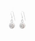 Boucles d'oreilles Argent Oeil de Shiva 8.5mm. Prix Paire