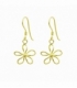 Boucle d'Oreille Argent Fleur Ø12.5mm Recouvert Prix Paire