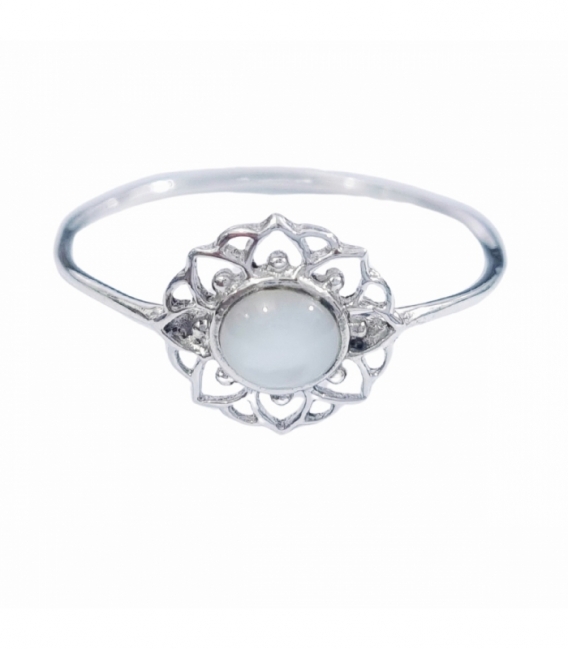 Anillo Plata Mandala Nacar