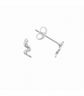 Boucles d'oreilles Argent Serpent. Prix Paire