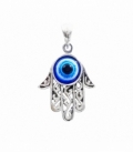 Colgante Plata Mano Fatima con Ojo 24mm