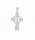 Pendentif Argent Croix Celtique Saint Patrick 25mm