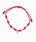 Pulsera Hilo Rojo 7 Nudos Concha de Santiago