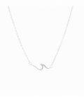 Collier Argent Vague 40+5cm