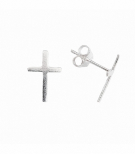 Boucles d'oreilles Argent Croix Prix Paire