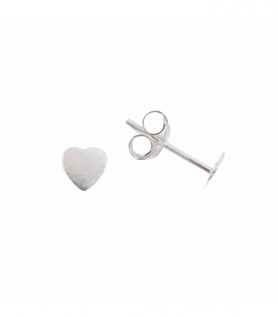 Pendiente Plata Corazon Ø4.5mm Precio Par