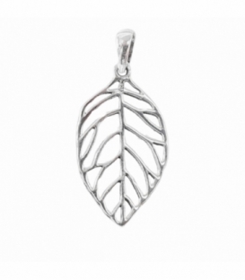 Pendentif Argent Feuille 25mm