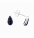 Boucle d'oreille Argent Goutte Onyx 9mm Prix Paire