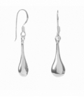 Boucles d'oreilles Argent Larme 20mm. Prix Paire