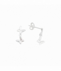 Boucles d'oreilles Argent Papillons Prix Paire