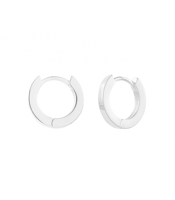 Boucles d'oreilles Argent Fermeture Charnière 12 x 2mm Prix Paire